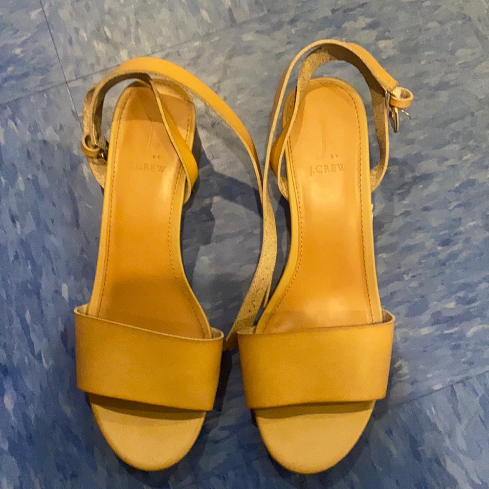 Jcrew block heel sandal